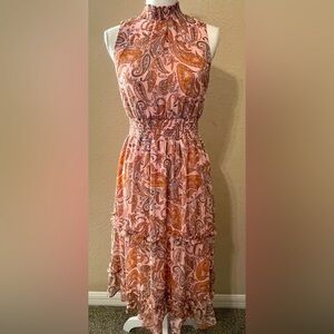 1. State Paisley Chiffon Maxi Dress